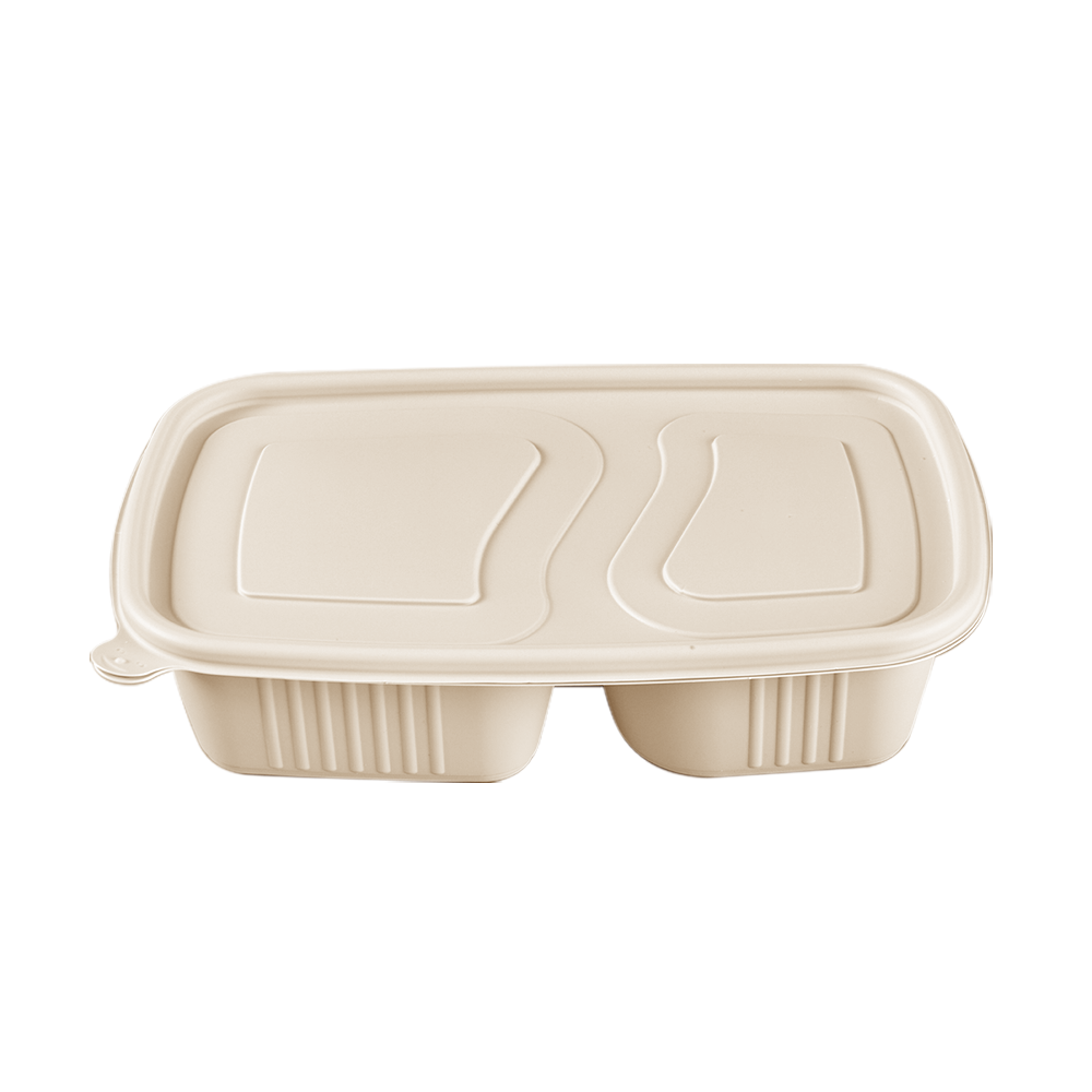 950ml Corn Starch Multi-Cell Container with Lid