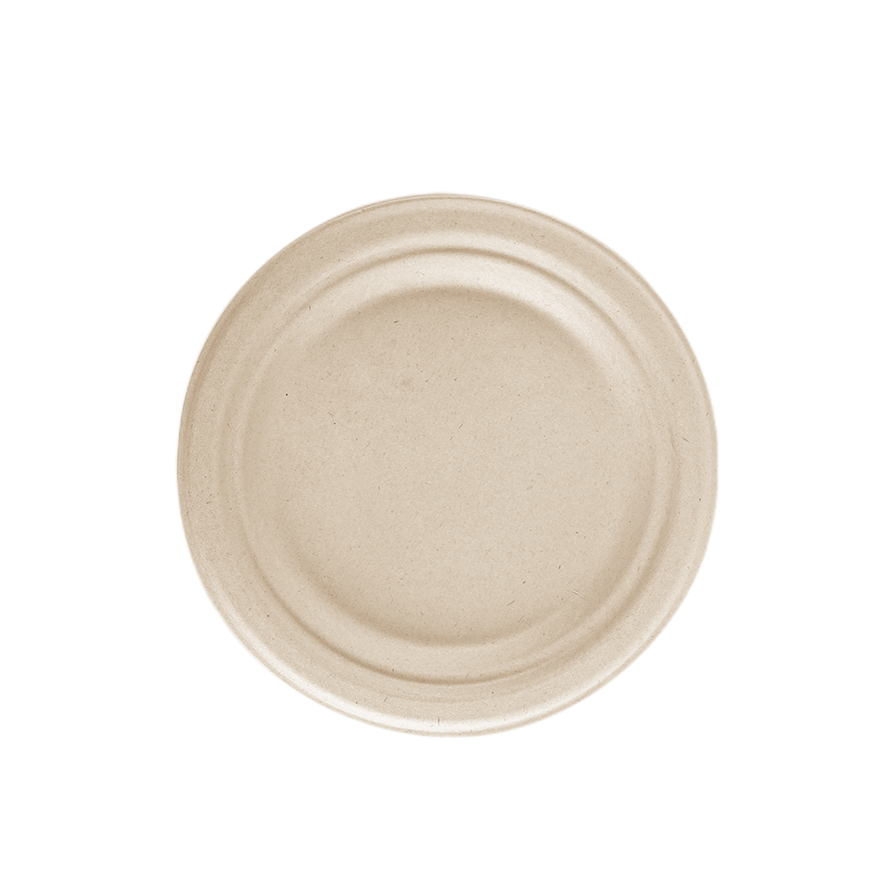 7" Bagasse Round plate