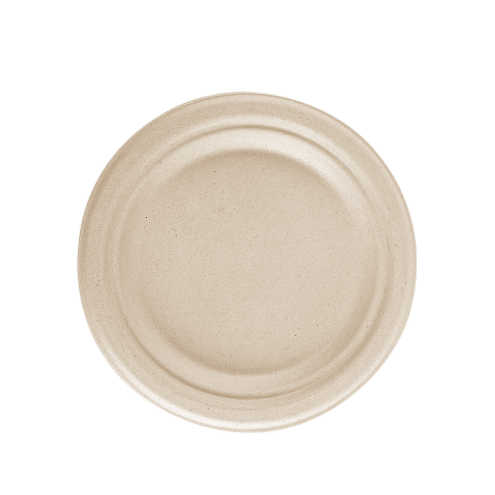8.86" Bagasse Round Plate