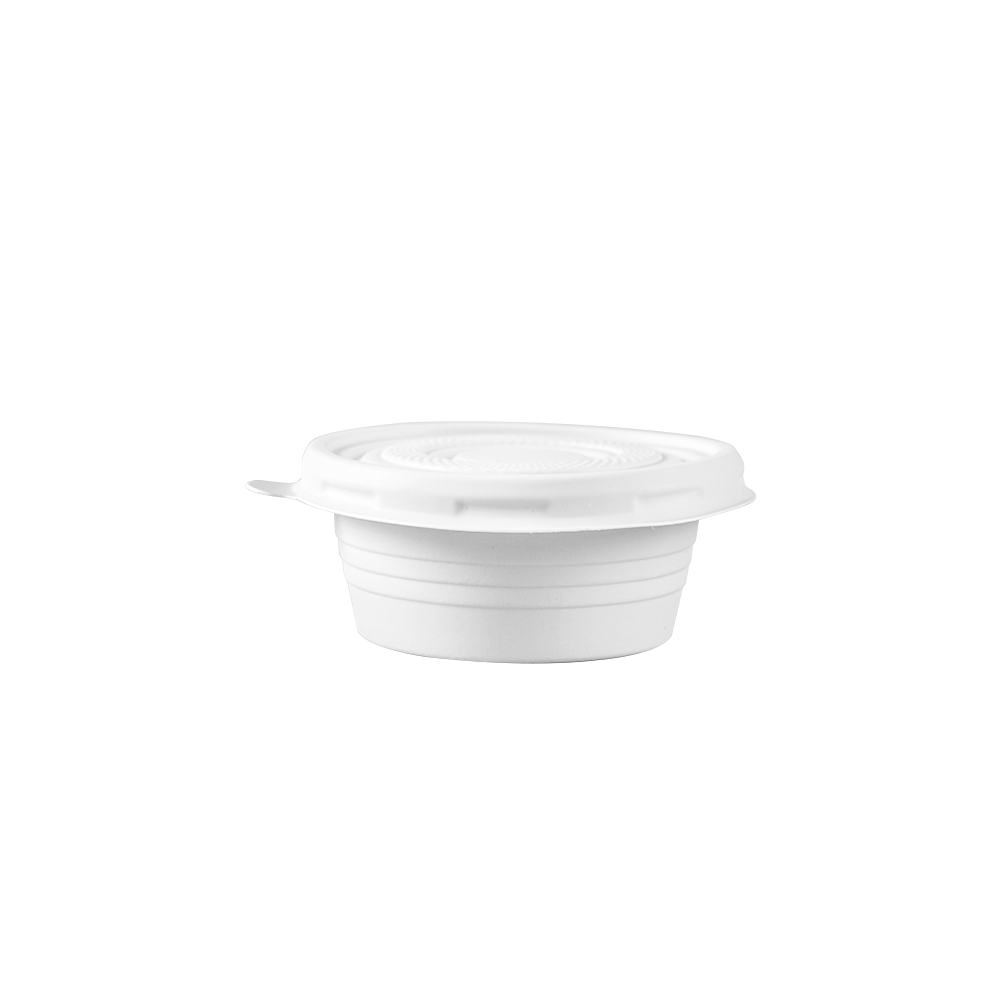 2oz Corn Starch Sauce Cup with Lid