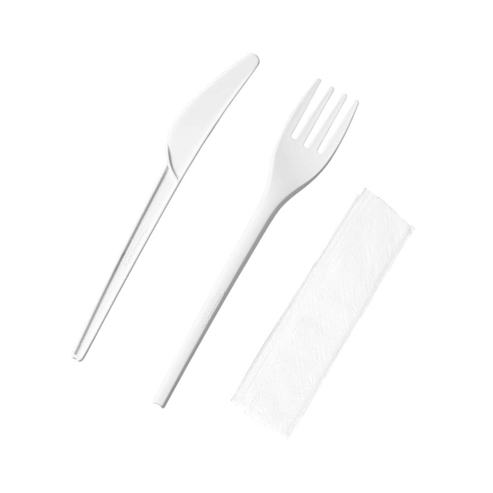 6.5" CPLA Cutlery sets